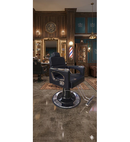 SILLA DE BARBERIA RECLINABLE EXCLUSIVE