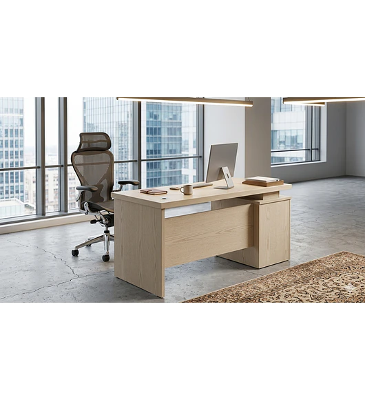 ESCRITORIO CON GAVETAS BEIGE D REINO