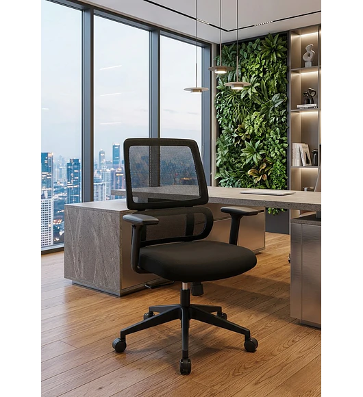 SILLA DE ESCRITORIO SLIM - NEGRO