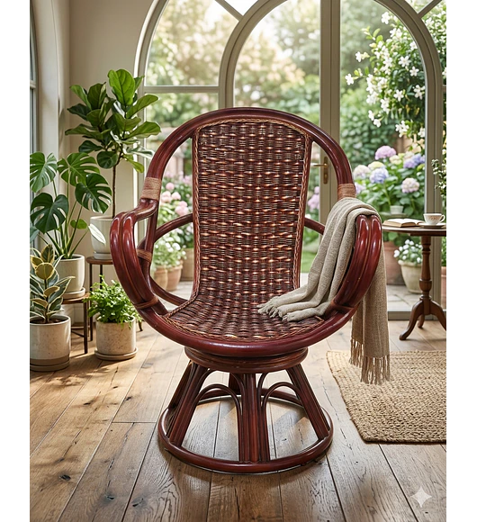 SILLA DE RATAN AMBAR