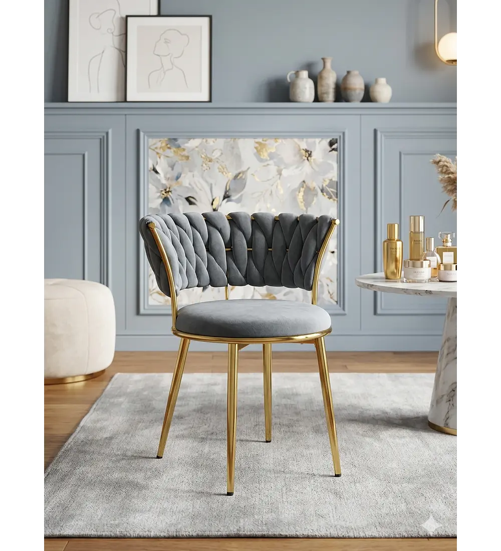 SILLA MODERNA GOLD