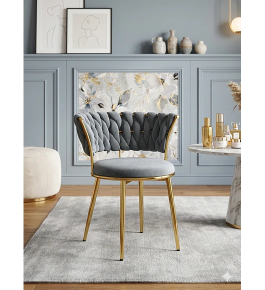 SILLA MODERNA GOLD
