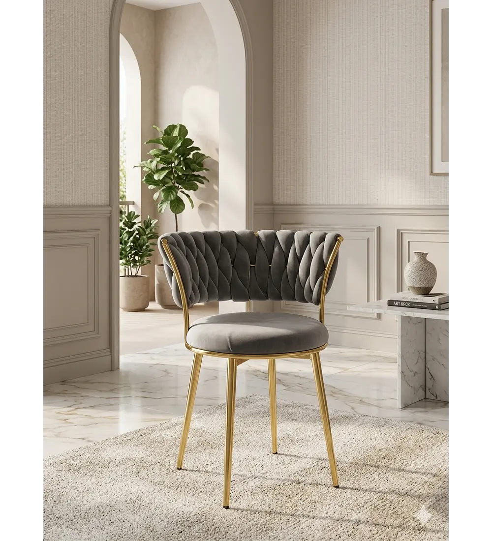 SILLA MODERNA GOLD