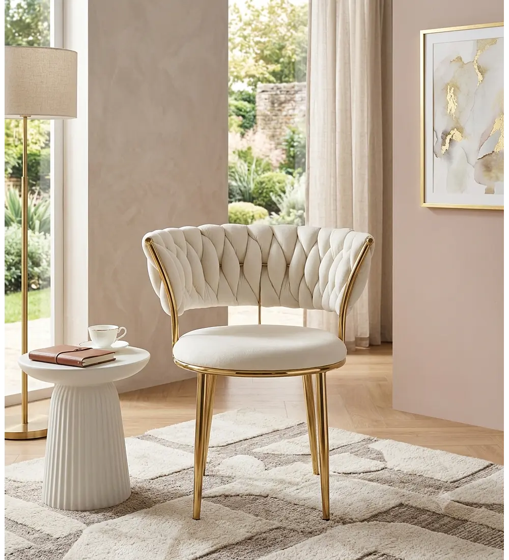 SILLA MODERNA GOLD