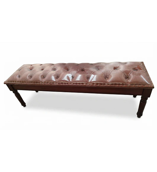 BANQUETA PIE DE CAMA PRINCESA - MARRON