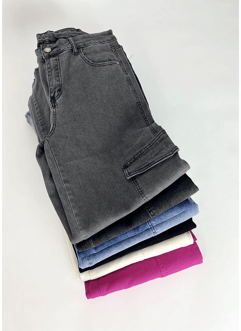 JEANS FLARE CARGO