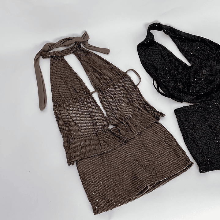 FALDA CON SHORT LENTEJUELAS 3