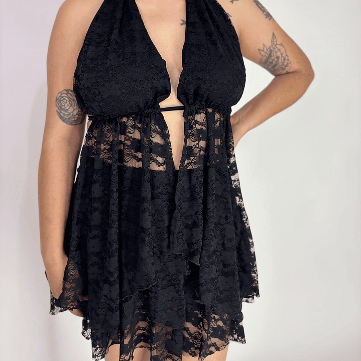 FALDA SHORT ENCAJE  2