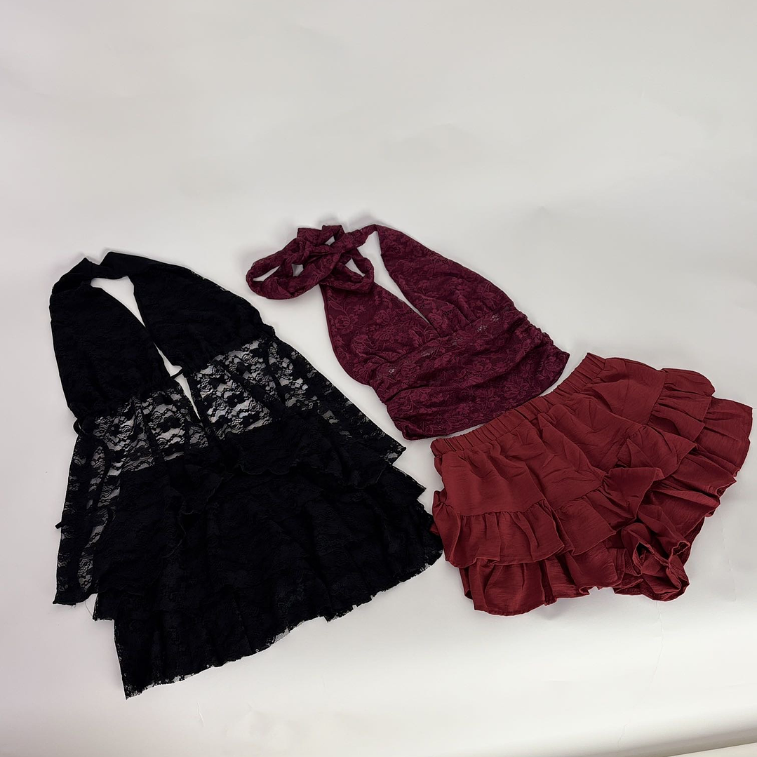 FALDA SHORT ENCAJE  5