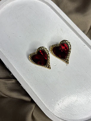 AROS CORAZON ROJO
