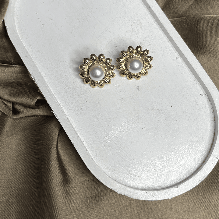 AROS FLOR PERLA CLASICA  1