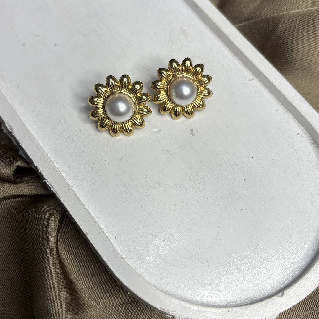 AROS FLOR PERLA CLASICA  2