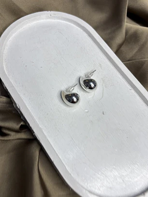 AROS GOTA PEQUEÑA PLATEADA