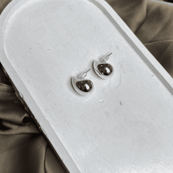 AROS GOTA PEQUEÑA PLATEADA 1