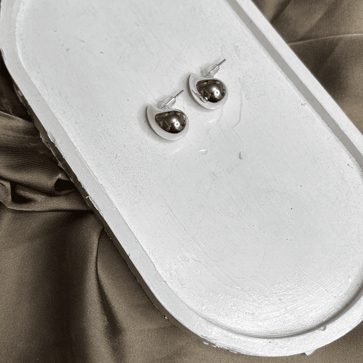 AROS GOTA PEQUEÑA PLATEADA 2