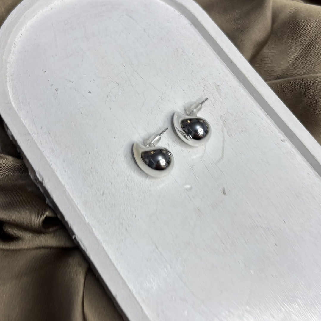 AROS GOTA PEQUEÑA PLATEADA 3