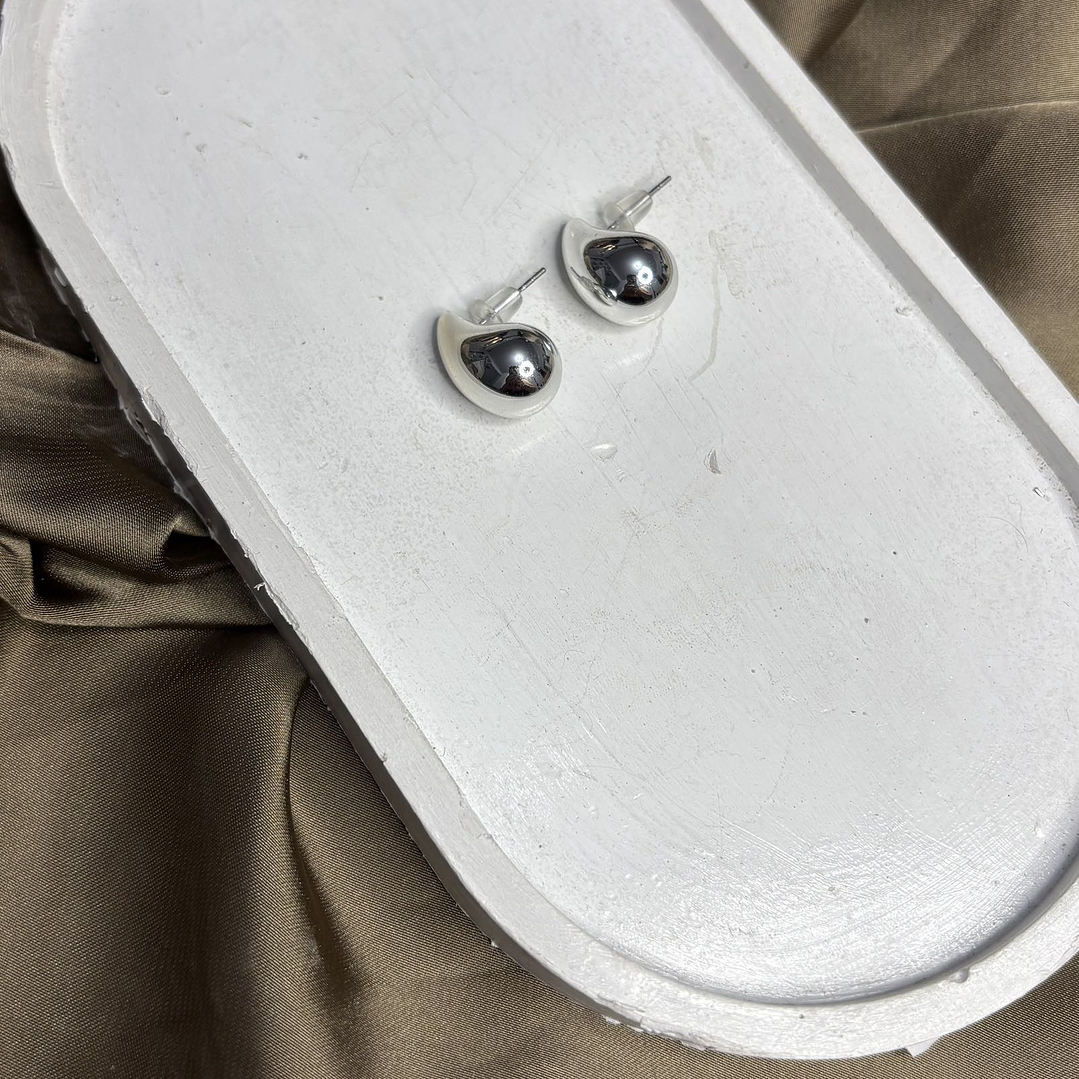 AROS GOTA PEQUEÑA PLATEADA 4