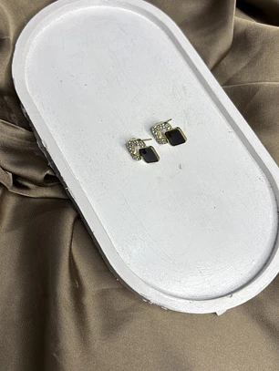 AROS CUADRADOS MINI NEGROS