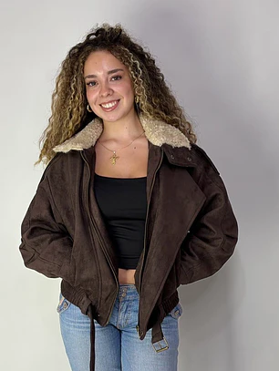 CHAQUETA AVIADORA SIMONA - FORRADA