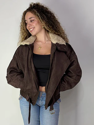 CHAQUETA AVIADORA SIMONA - FORRADA