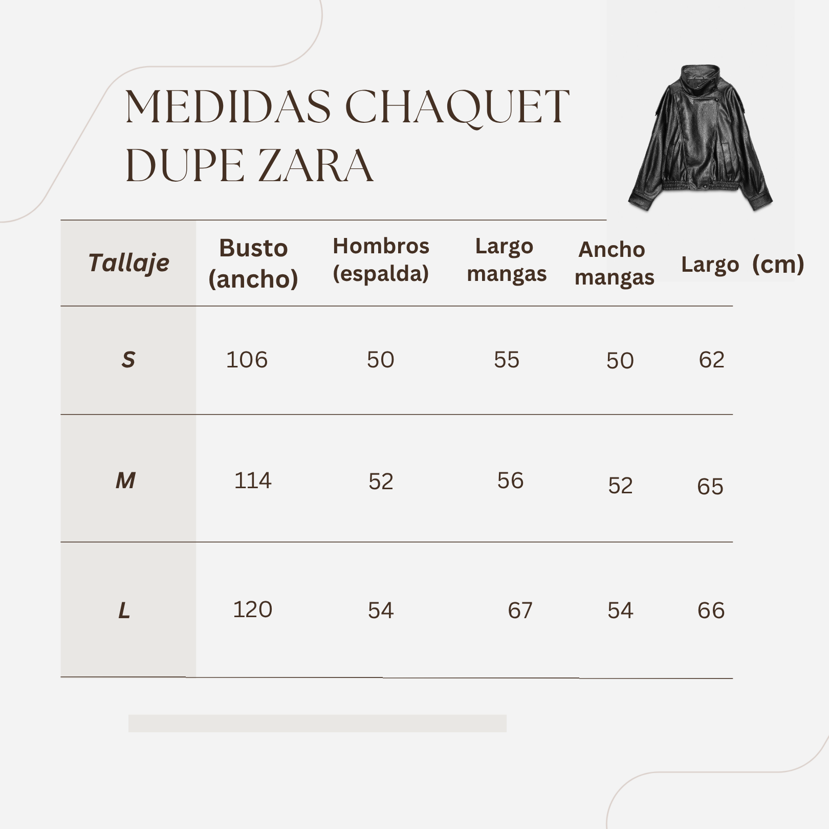 CHAQUETA VIRAL - DUPE ZARA 12