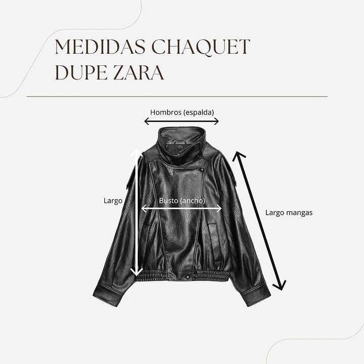 PREVENTA CHAQUETA VIRAL - DUPE ZARA 13
