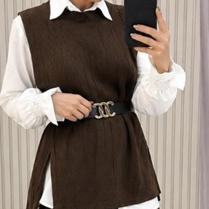 SET STAR - CAMISA + SWEATER + CINTURÓN  2
