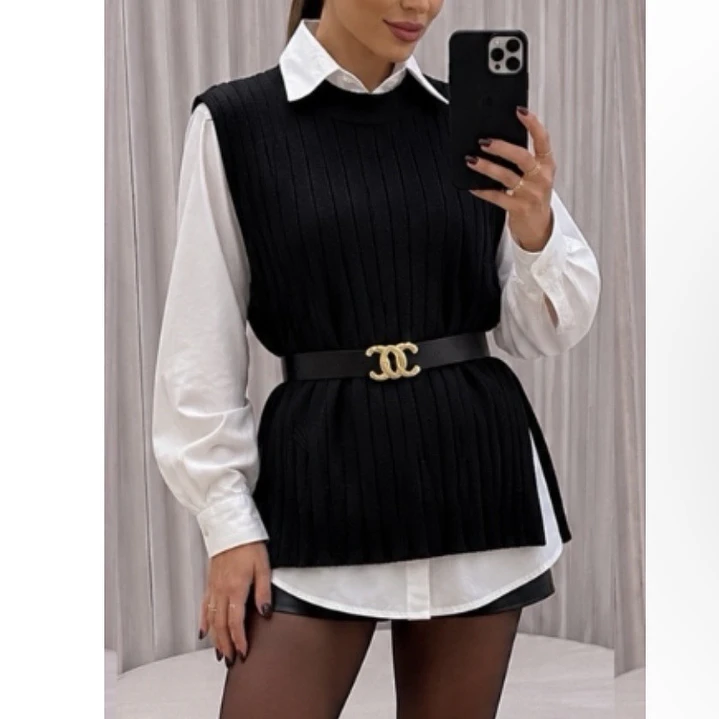 SET STAR - CAMISA + SWEATER + CINTURÓN  3