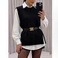 SET STAR - CAMISA + SWEATER + CINTURÓN  - Miniatura 3