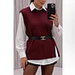 SET STAR - CAMISA + SWEATER + CINTURÓN  - Miniatura 4