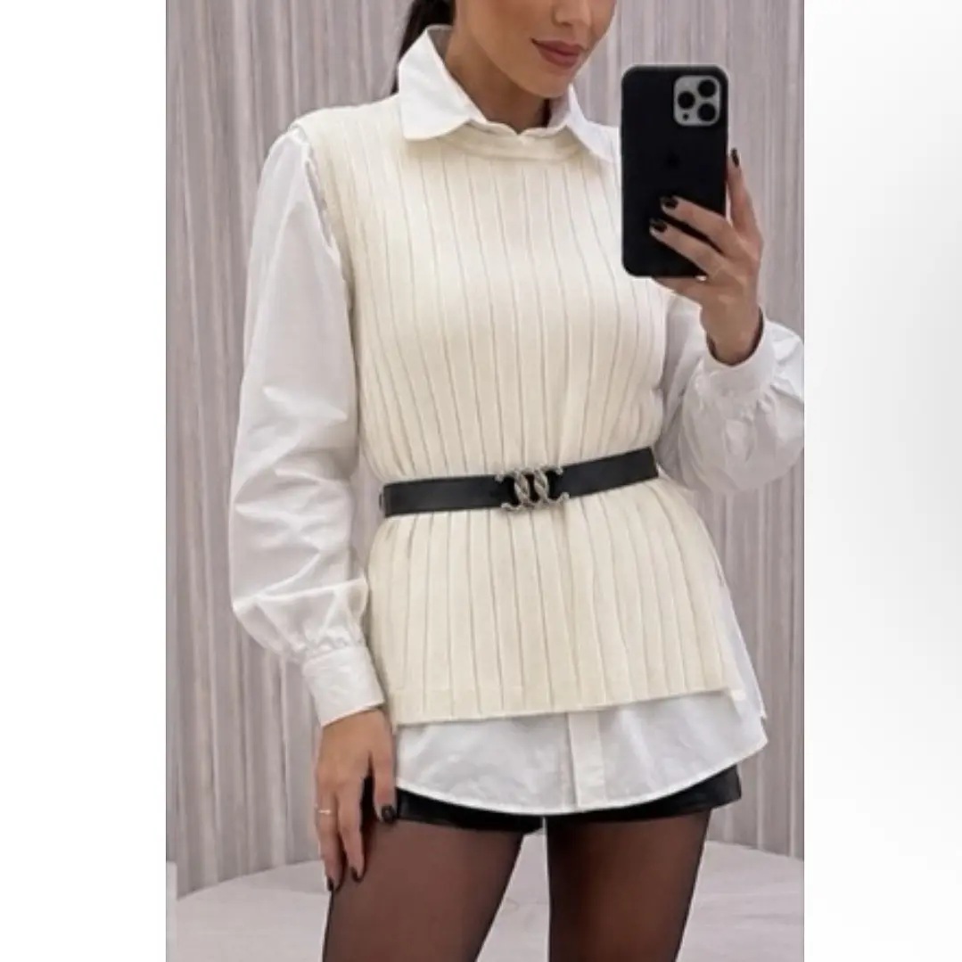 SET STAR - CAMISA + SWEATER + CINTURÓN  5
