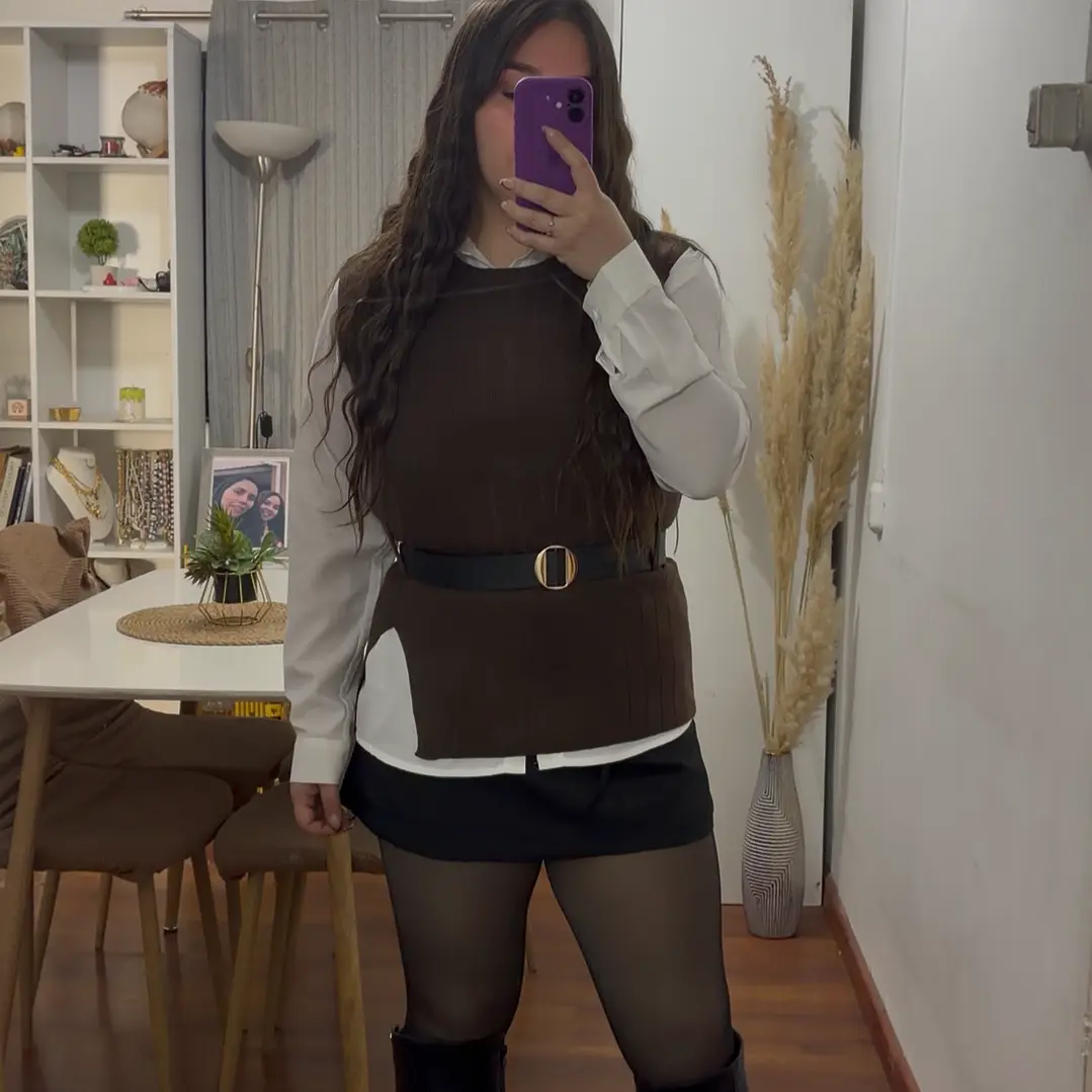 SET STAR - CAMISA + SWEATER + CINTURÓN  1