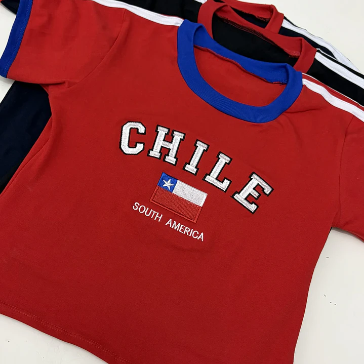 POLERA BABY TEE CHILE 7
