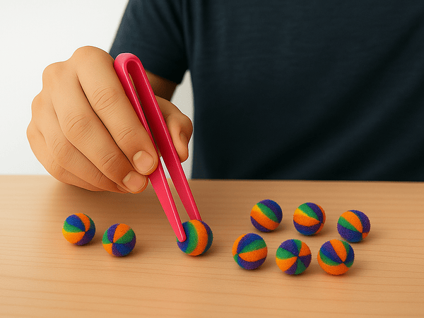 🖐️ Ejercicios de Motricidad Fina en Casa: Plan de 4 Semanas Usando Pinzas Terapéuticas