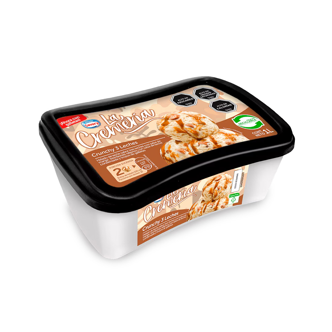 Helado La Cremeria Tres Leches 1L 1