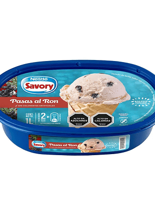 Helado Savory Pasas al Ron 1L