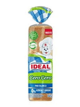 Pan de Molde Blanco Cero Cero Ideal Mediano 
