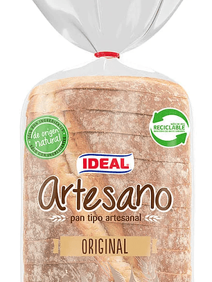 Pan de Molde Ideal Artesanos Original 550gr