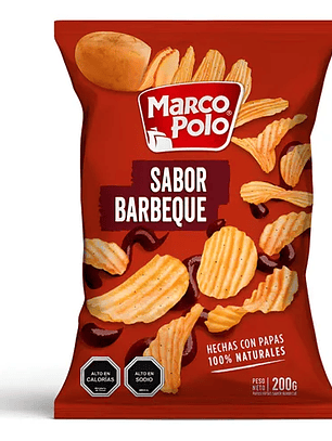 Marco Polo Papas Sabor Barbeque 200gr