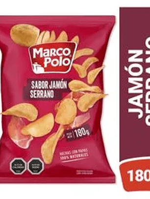Marco Polo Papas Jamon Serrano 180gr