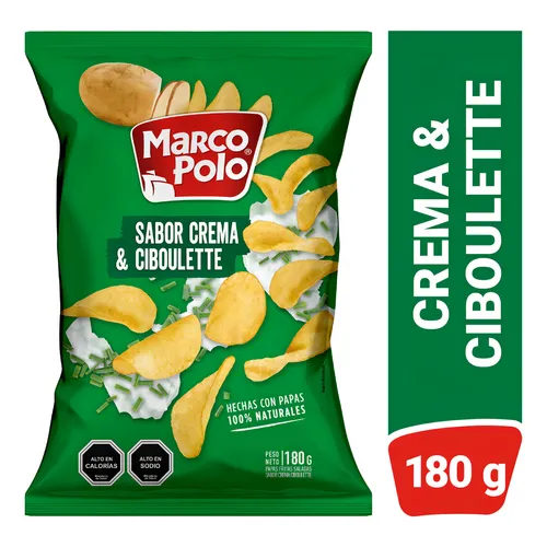 Marco Polo Papas Crema & Ciboulette 180gr 1