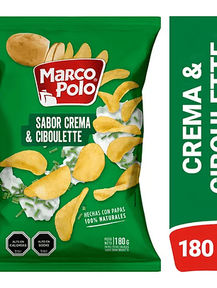 Marco Polo Papas Crema & Ciboulette 180gr