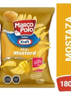 Marco Polo Papas Sabor Kraft Real Mustard 185gr