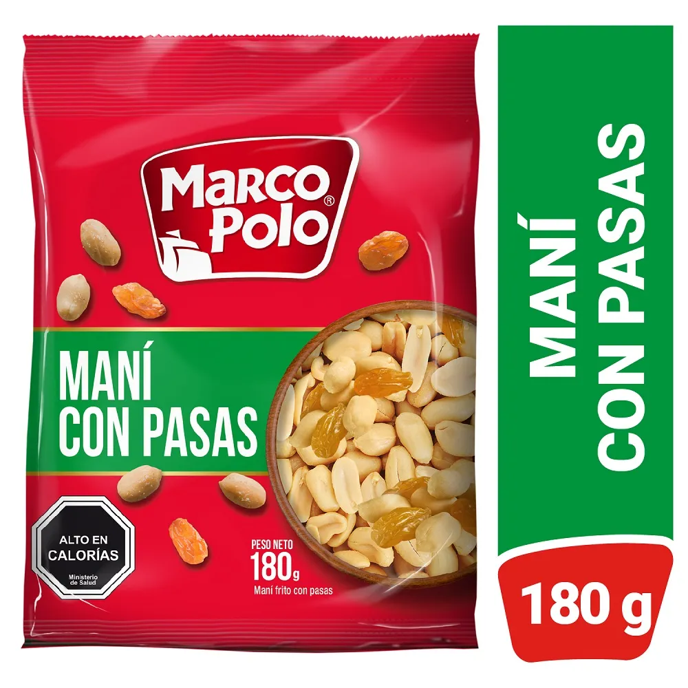 Mani con pasas 180gr Marco Polo 1