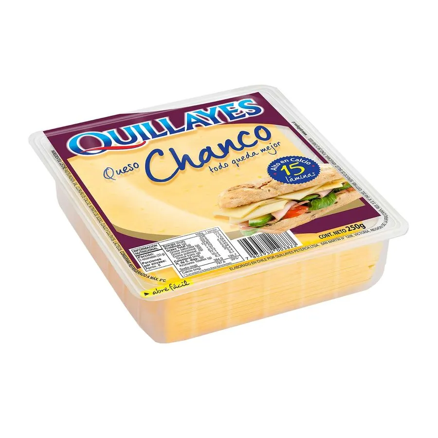Queso Chanco Quillayes 250gr - 15 Laminas 1