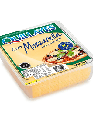 Queso Mozarella Quillayes 250gr - 15 laminas