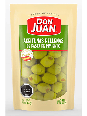 Aceitunas Rellenas de Pasta de Pimiento 