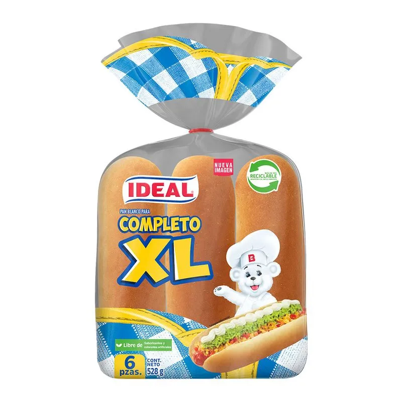 Pan para Completo XL Ideal 528g 1