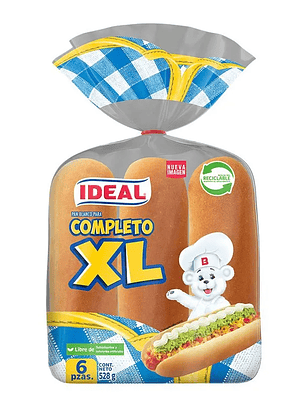 Pan para Completo XL Ideal 528g