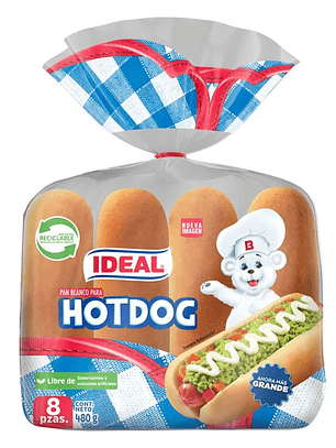 Pan para Hot Dog 480g